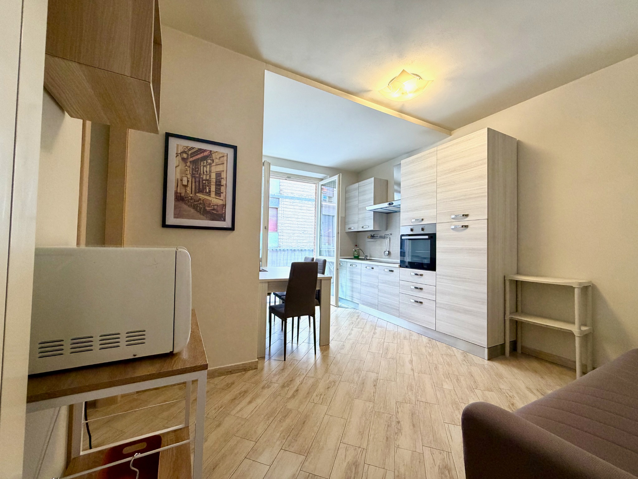 Soggiorno del bilocale La Maison del Centro ad Acqui Terme
